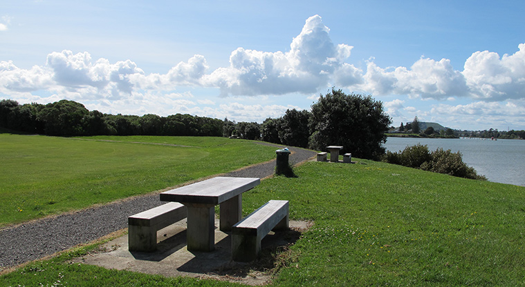 Seaside Park Path - Picnic spots overlooking the water.