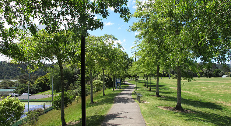 Shepherds Park Path - Path running around the outside of sports fields.