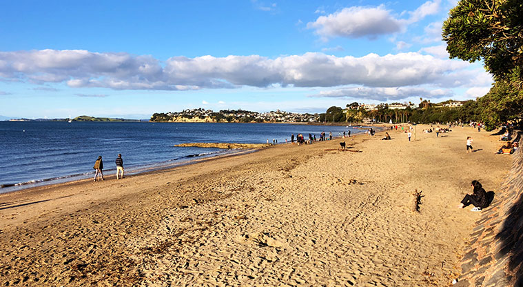 St Heliers to Mission Bay Path – Mission Bay beach.