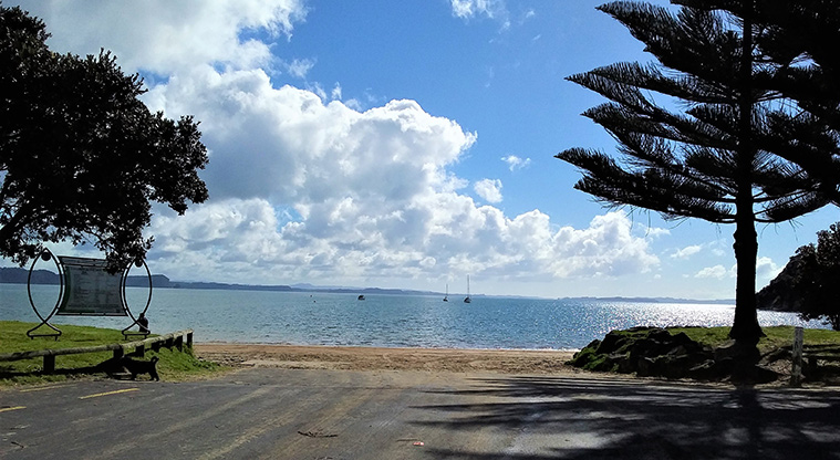 Stanmore Bay Beach Path - Path start access beach from car park.
