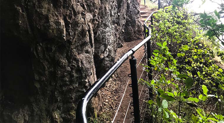 Tasman Lookout Path - As you climb you’ll pass close by the rock faces.