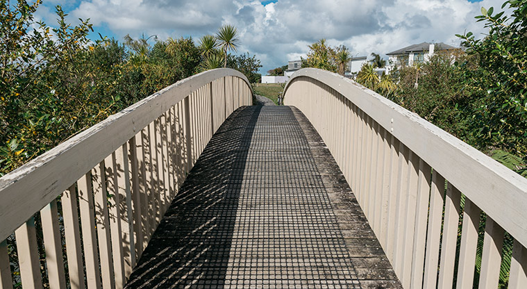 Te Atatū Harbourside Path - Bridge over wetland.