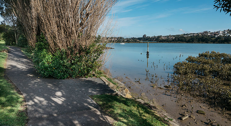 Te Atatu Peninsula North Path - Path alongside the harbour.