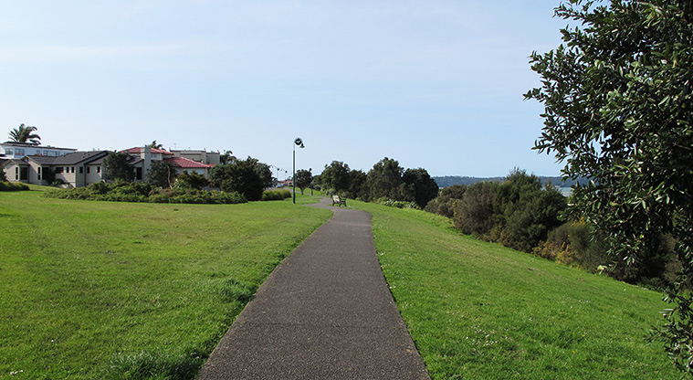 Te Atatu Playground Path - Typical section of the sealed path.