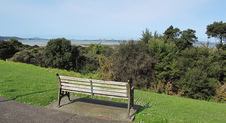 Te Atatu Playground Path - Seating provided along the way.
