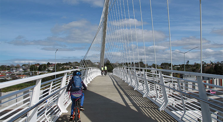 Wesley Path - New bridge Te Whitinga over the Waterview motorway.