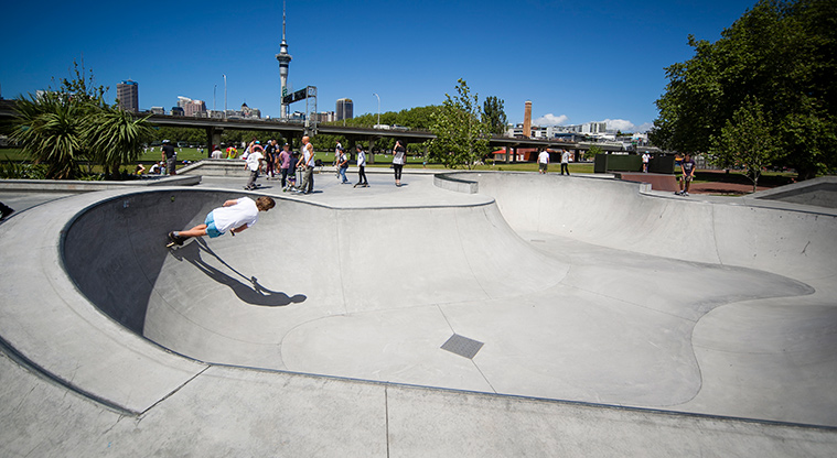 Victoria Park Path - Victoria Park skate park.
