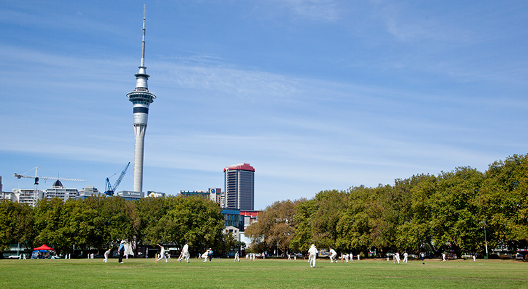 Victoria Park Path - City view from the park.