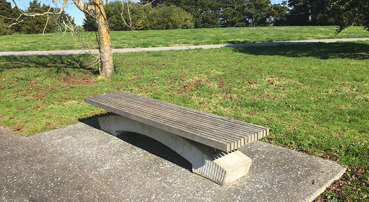 Waimahia Path - Seating along the way.