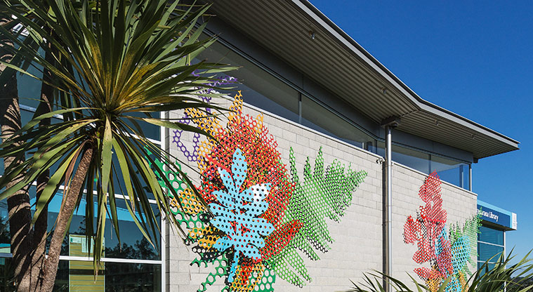 Whangaparāoa Path - Flora 2013, Jeff Thomson, Auckland Council Art Collection. Photo credit: Patrick Reynolds.