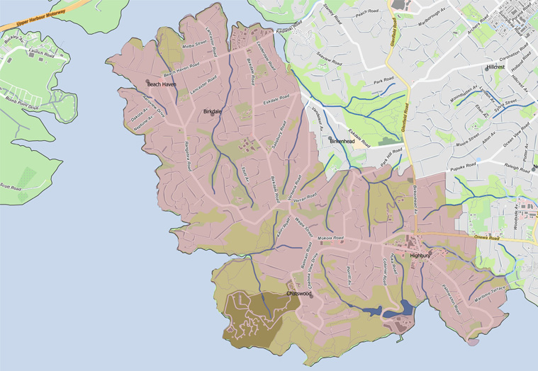 Map of Birkenhead licensing trust area.