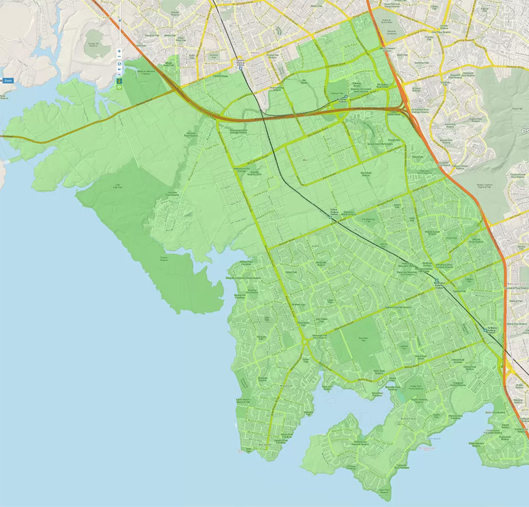 Map of Wiri licensing trust area.