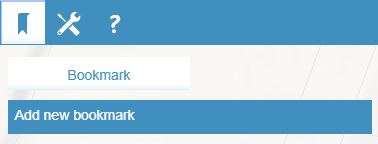 screenshot showing the bookmark tool with option to add new bookmark