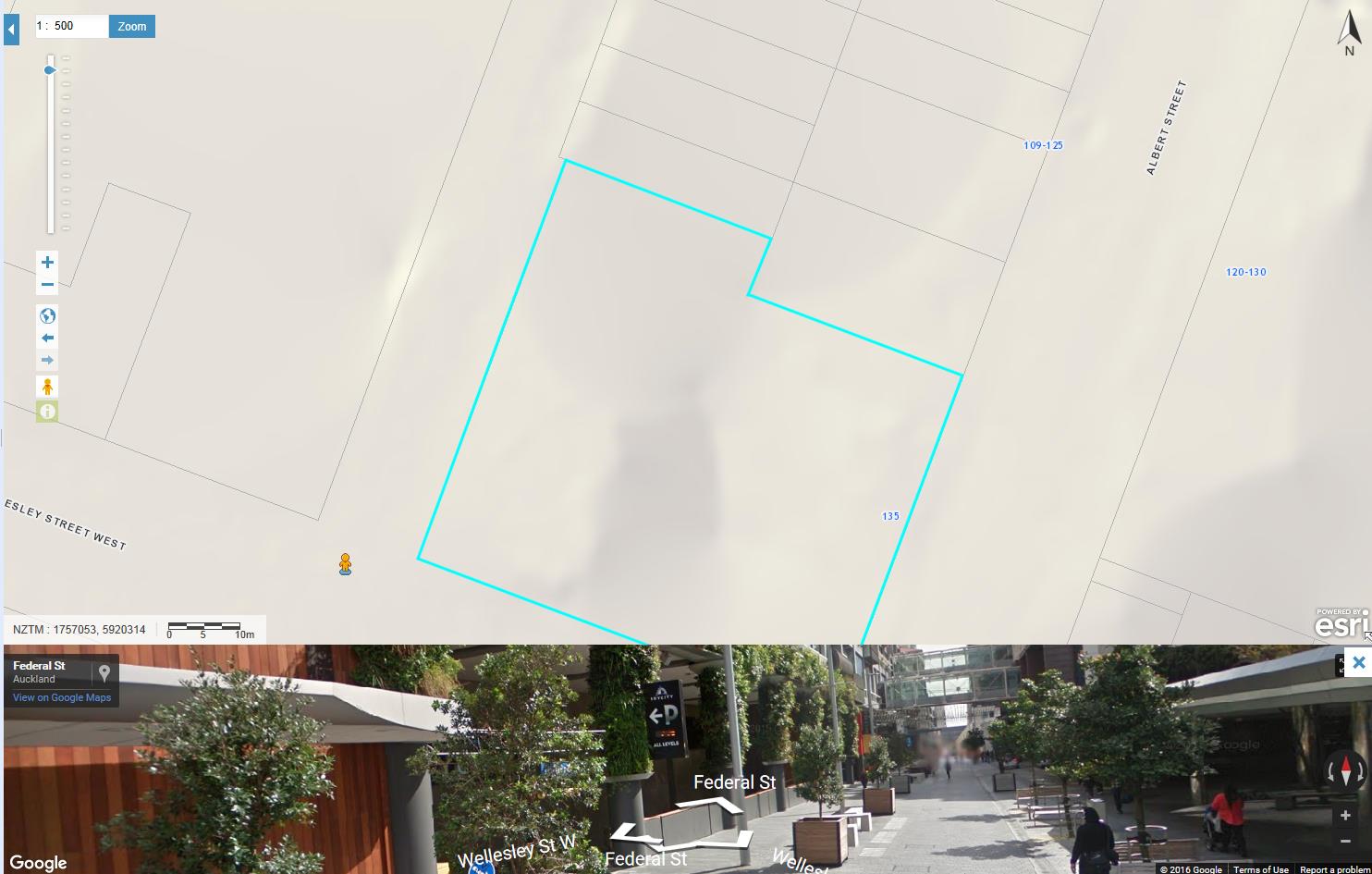 Screenshot of Google Street View in GeoMaps.