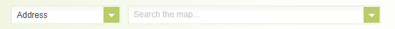 screenshot showing fields for searching by address