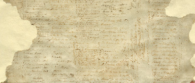Photo of a section of the original Treaty document.