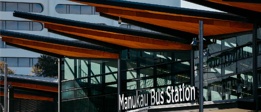 Photograph of The renaissance Centre in Manukau viewed from Sharkey street and Ronwood Avenue roundabout
