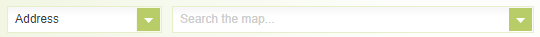 Screenshot showing the address search bar.